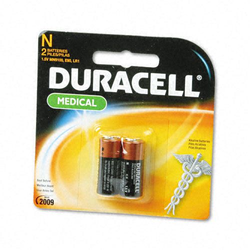 Duracell Coppertop Alkaline Medical Battery, N, 1.5V, 2/Pack DURMN9100B2PK