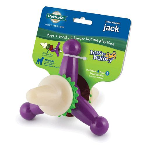Petsafe busy buddy jack dog toy, medium, ea (bbjackm-15c) for sale
