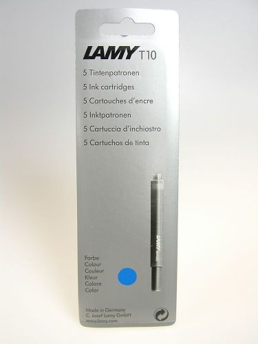 LAMY T10 Fountain pen Ink 5-pk Cartridge TURQUOISE