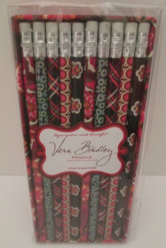 Vera Bradley 10  Pencil Set in 2009 Retire Fall Pattern, New In Plastic Wrapping