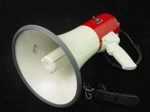 MEGAPHONE 25 WATT with SIREN and SPEAKER - Public Address, NEW!