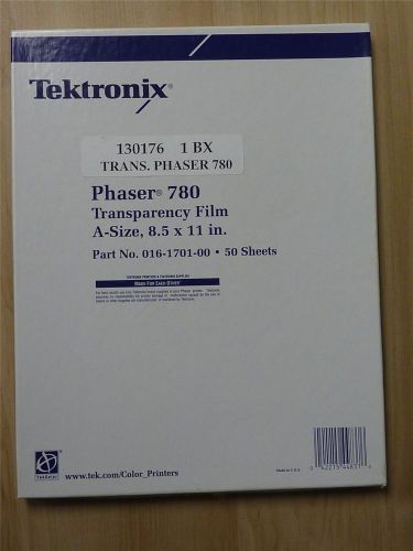 Tektronix Phaser 780 Transparency Film A Siz 8 1/2 x 11 - 50 Sheets 016-1701-00