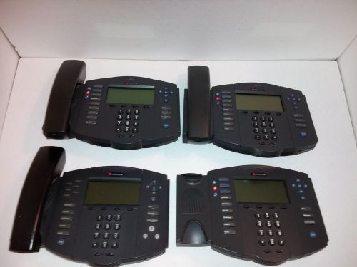 Lot of 4 Polycom Soundpoint IP501-MGCP IP 501 Phones