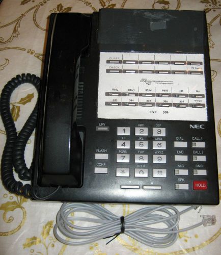 Nec 22b black business phone dx2na-12cth 92750a see listing for sale