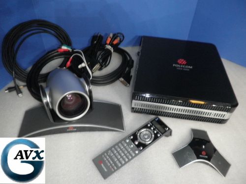 Polycom hdx 8000 mp +90day warranty, shelf-mnt, complete video conference system for sale