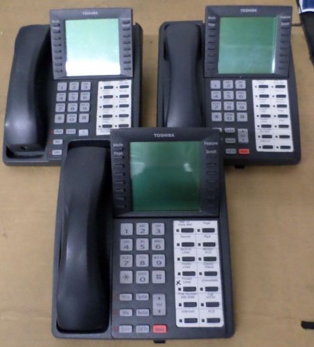 LOT OF 5 TOSHIBA DKT3014SDL OFFICE BUSINESS PHONES T3-C3