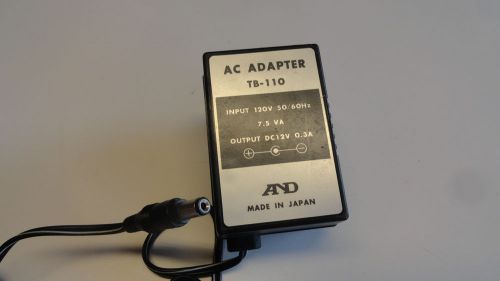 L2:  Genuine AND Weigh Scale Power Supply Adapter TB-110