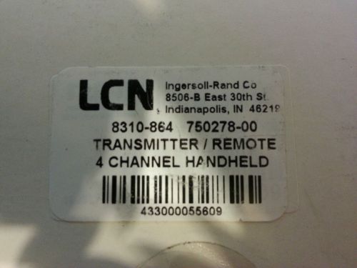 LCN 8310-864 Handheld Transmitter / Remote 4 Channel