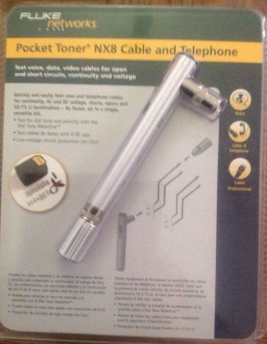 Pocket Toner NX8 Cable and Telephone Kit Fluke Networks PTNX8-CT (NEW)