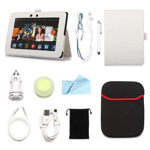 Arion kindle 10-item accessory bundle kit for amazon kindle fire hd 7&#034; tablet - for sale