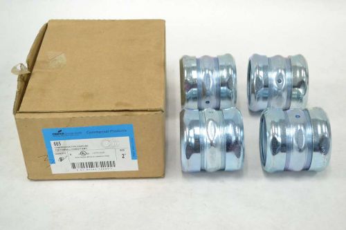 LOT 4 NEW CROUSE HINDS 665 2IN COMPRESSION TYPE COUPLING CONDUIT EMT B349068