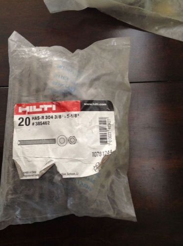 Hilti anchor rods has-r304 3/8x5-1/8&#034;  20 pack brand new 385462 for sale
