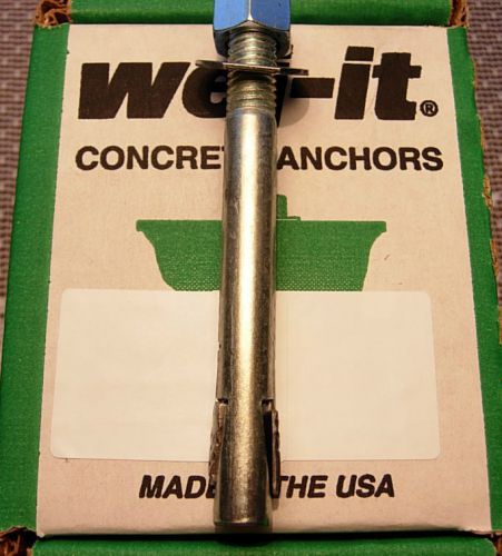 Wej-It 3/8&#034; X 3-1/2&#034; CONCRETE ANCHORS 20 Pack Standard, USA made by HILLMAN