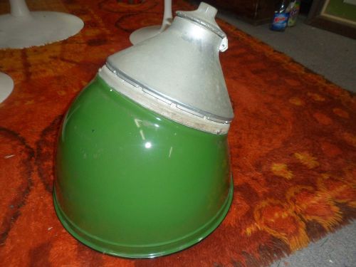 Beautiful green vintage large industrial appleton electric light fixture for sale