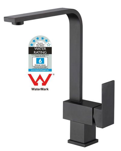 Latest Design - Matte Black Kitchen Tap Mixer - WELS and Watermark Approved