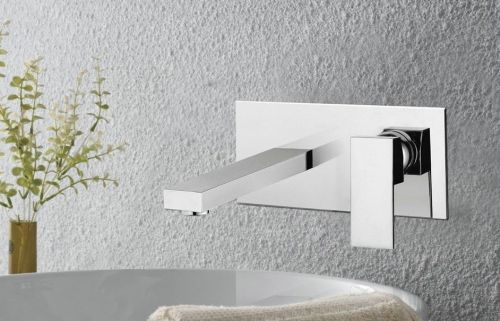 Wall Mounted Single Hand Chrome Mixer Spout Bathtub Tap Basin Sink Faucet wre32