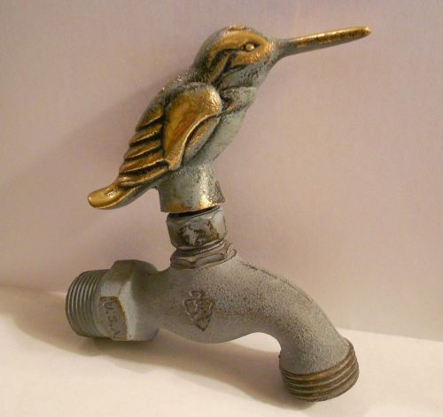 Vintage Arrowhead Brass Hummingbird Faucet Garden Hose Made in USA