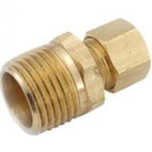 Connector 1/4Comp X 1/2Mpt Lf ANDERSON METAL CORP Brass Comp Male Connectors