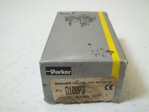 PARKER D100P3 SKINNER VALVE *NEW IN A BOX*
