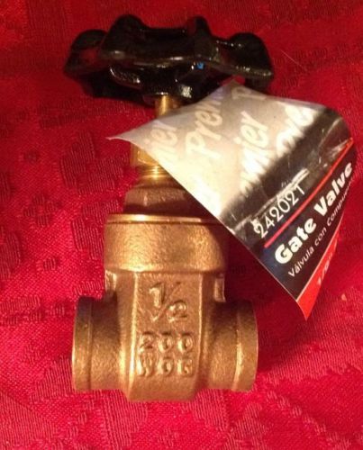 Premier gate valve 1/2&#034; c x c 200 wog for sale