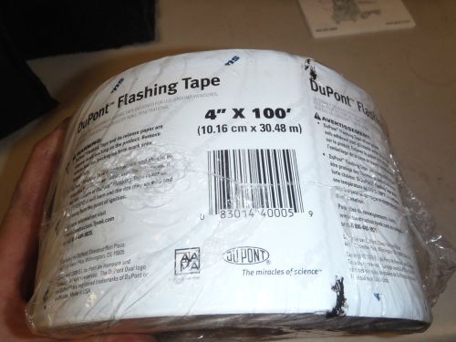NEW DUPONT FLASHING SYSTEM TAPE WINDOWS DOORS 4&#034; X 100&#039; STILL IN PACKAGE