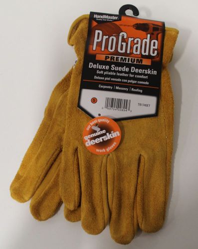 NEW Small HandMaster ProGrade Premium Deluxe Suede Work Deerskin Soft Leather