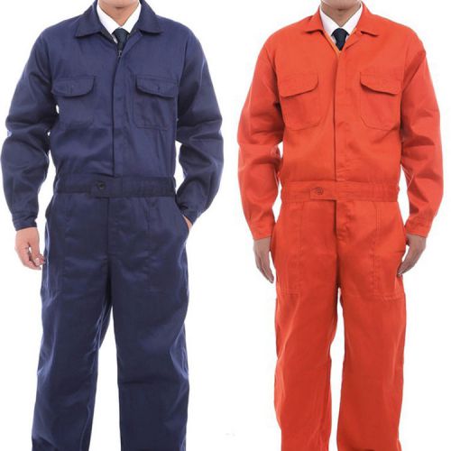 Men coverall cotton navy blue jumpsuit aftermarket protective clothing coveralls for sale