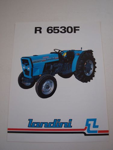 Landini R 6530F 2WD Tractor Color Brochure Spec Sheet MINT &#039;83