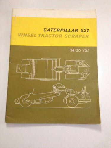 Caterpillar 621 Wheel Tractor Scraper Construction Sales Brochures Pamplet