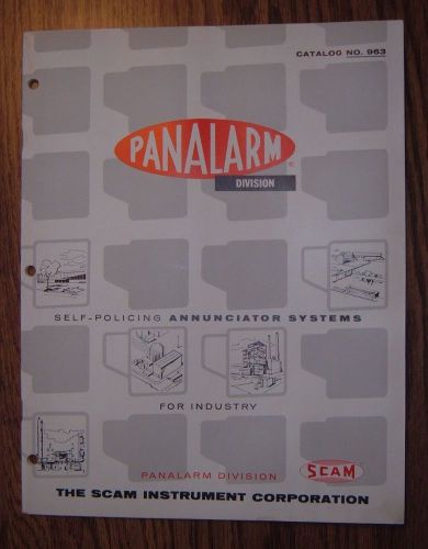 The Scam Instrument Co.~CATALOG~1963~PANALARM ~Self Policing Annunciator Systems