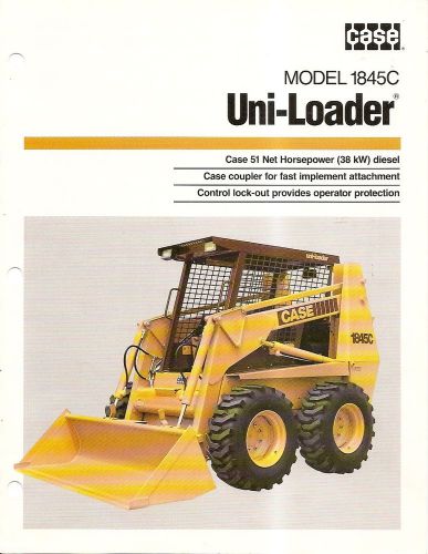 Equipment Brochure - Case - 1845C - Uni-Loader - c1987 (E1727)