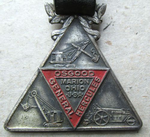 Osgood &amp; General Excavating Construction Equip Advertising Watch Fob Marion OH