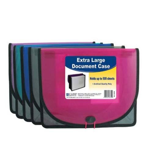 C-Line Assorted Extra Large Document Case - 12/BX Free Shipping
