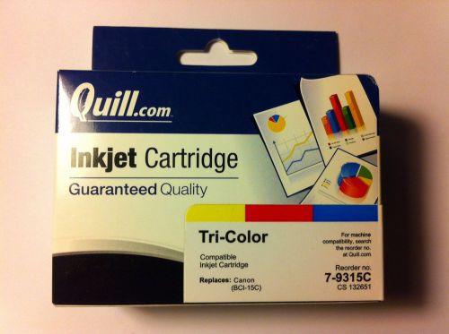 Quill Inkjet Cartridge Replaces Canon BCI-15C Tri-Color - New in Box
