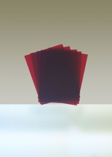 Rubylith, lot of 5 sheets, 8 1/2&#034; x 11&#034;, red for sale