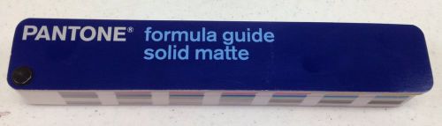 Pantone Solid Matte Formula Guide