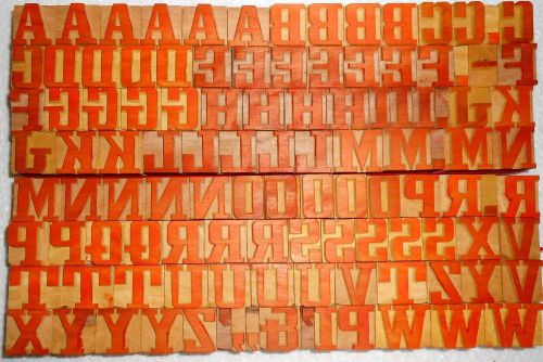 112 piece Unique Vintage Letterpres wood wooden type printing blocks Unused m294
