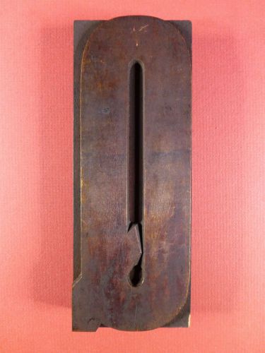 Wood Letter Q - Rare Letterpress Type Printers Block - 6 5/8 by 2 9/16 inches