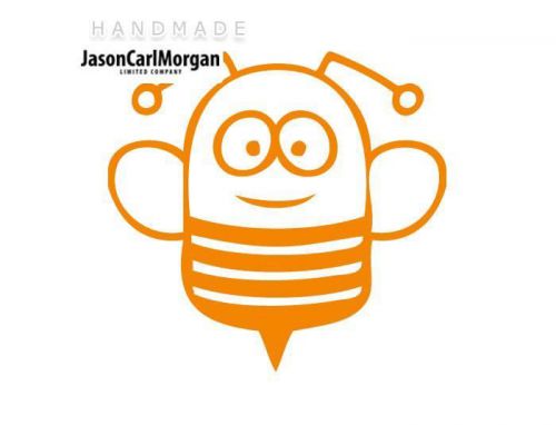 JCM® Iron On Applique Decal, Bee Neon Orange