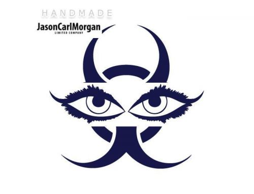 JCM® Iron On Applique Decal, Eyes Navy Blue