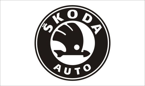 2x logo skoda vinyl sticker decal truck bumper car removable - 672 a for sale