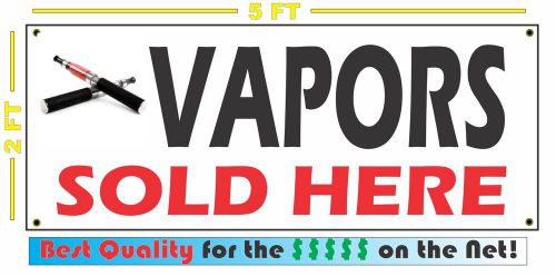 VAPORS SOLD HERE Full Color Banner Sign 4 e-CIG Smoke Shop Electronic Cigarette