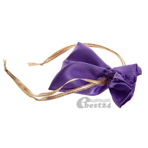 Purple candy gift bag pouch wedding favors jewellery 5x5&#034; for sale
