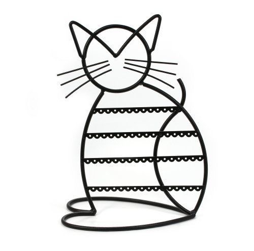 Zoohu Cat Shape Metal Wire Earring Holder / Earring Tree / Earring Oraganizer