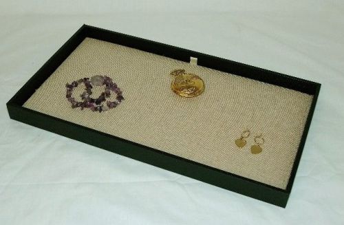 Jewelry Display Case With Natural Color Linen Pad