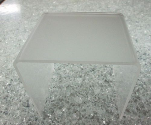 Quantity 3 Frosted Acrylic Risers P95  1/8&#034; 3&#034; x 3&#034; x 3&#034;