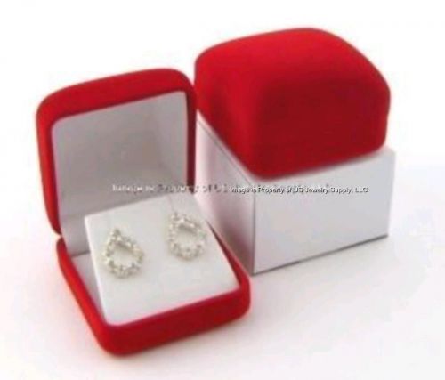 144 Red Velvet Earring Jewelry Display Gift Boxes