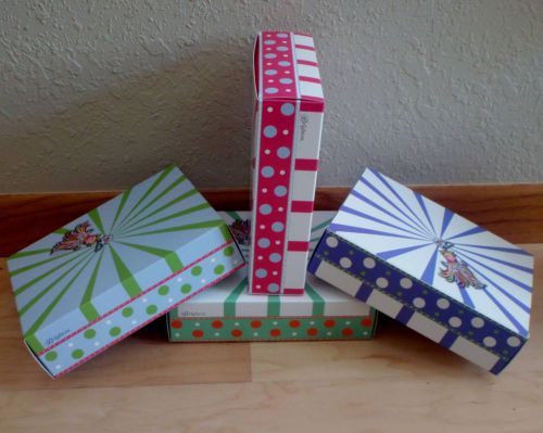 New 4 piece lot brighton gift boxes for handbag jewelry accessory packaging for sale