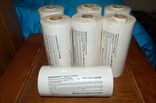 1110  - WHITE - LABELS FOR THE MONARCH PRICE GUN LABELER - 7 - SLEEVES