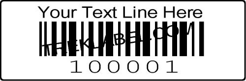 Custom Serial Bar Codes Sequential Consecutive Numbers Labels Sticker 1000 Roll